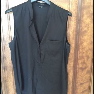 Theory Sinclaire Sleeveless Silk Top