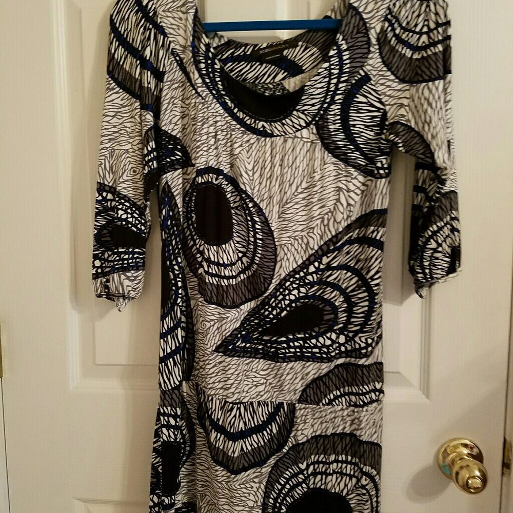 BCBG Peacock pattern minidress