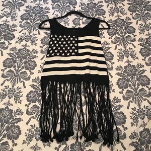 Distressed American Flag Tank