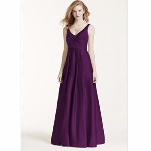 Satin Tank Long Ball Gown