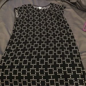 Patterned shift dress
