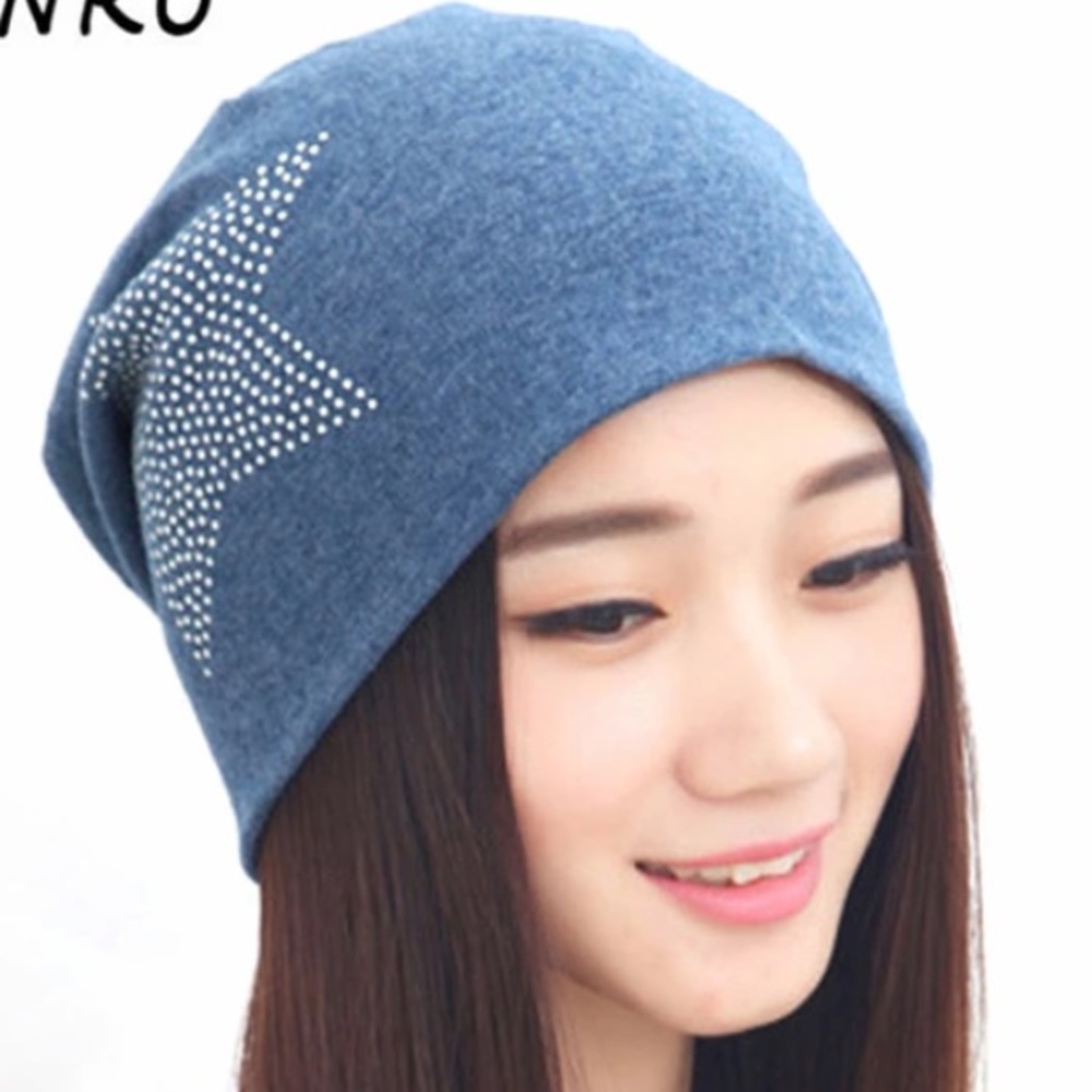 Blue star beanie
