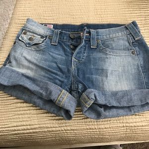 True Religion jean shorts