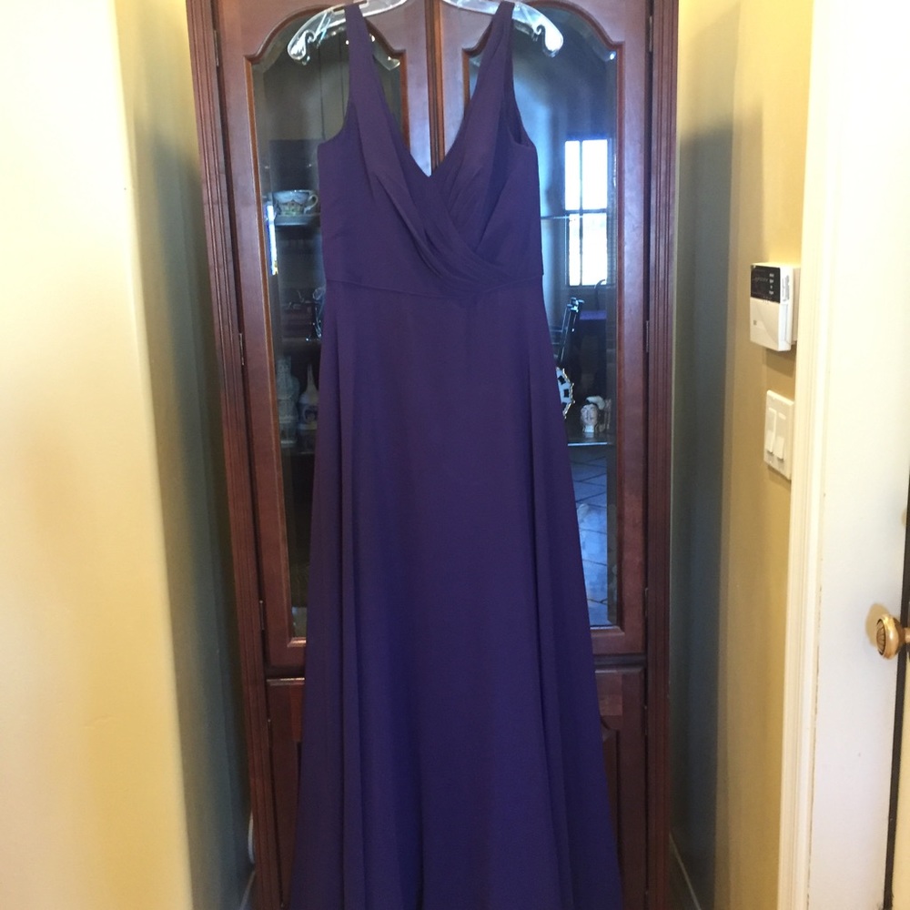 Eggplant Long Formal Alfred Angelo Dress