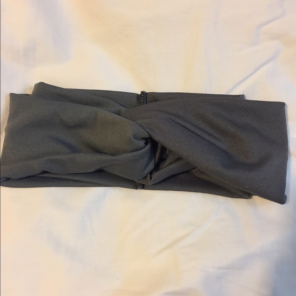 Solid black and gray headwraps