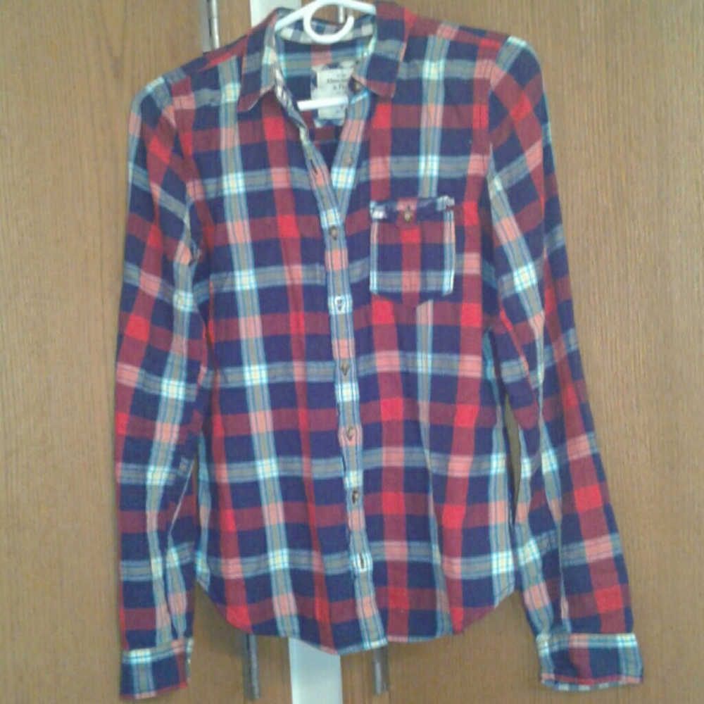 Medium plaid Abercrombie and Fitch long sleeve