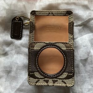 Authentic Coach logo iPod case