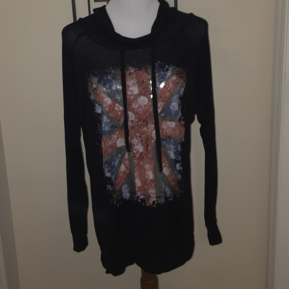 Rue 21 Black Pullover w/ Hood