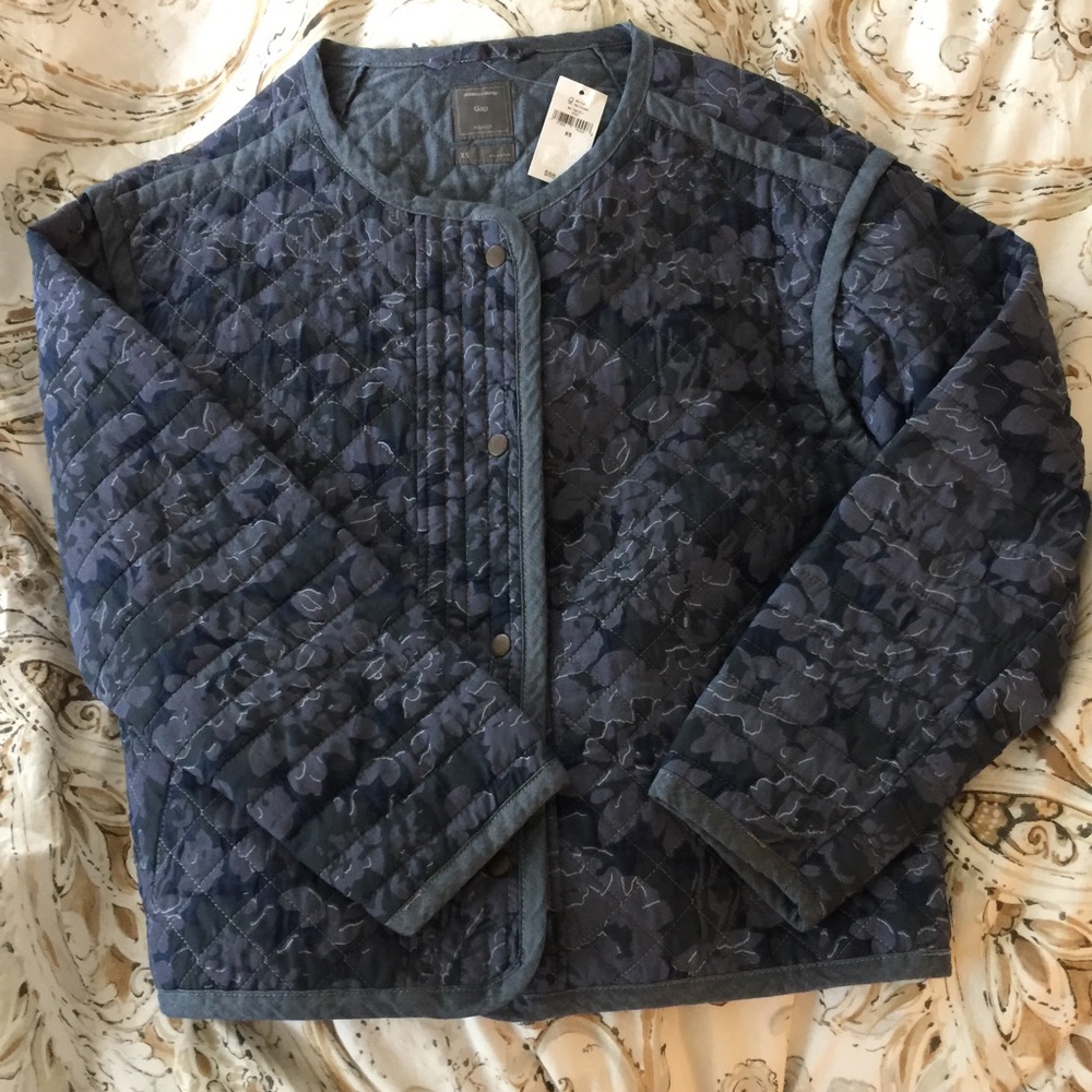 New - Quilted Chambray Bomber