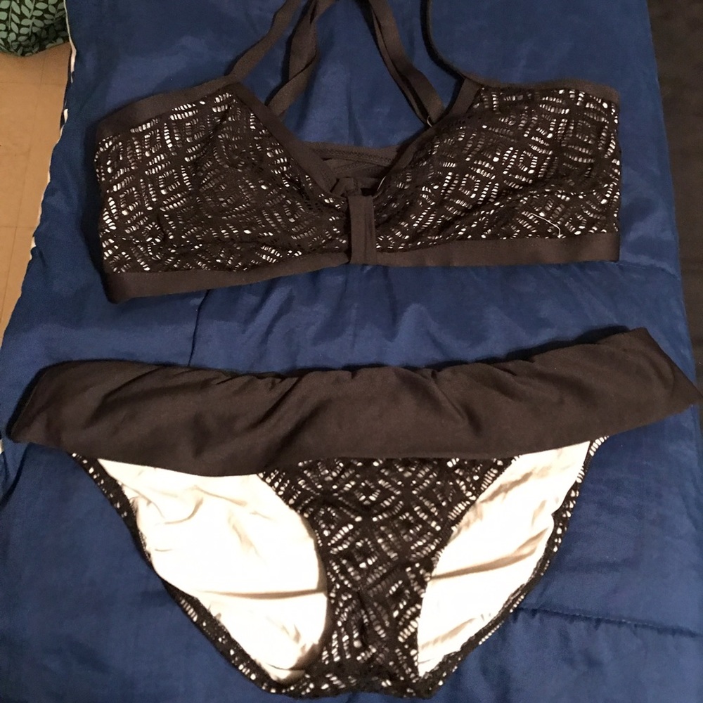 NEXT brand bikini black with cute cut out detail