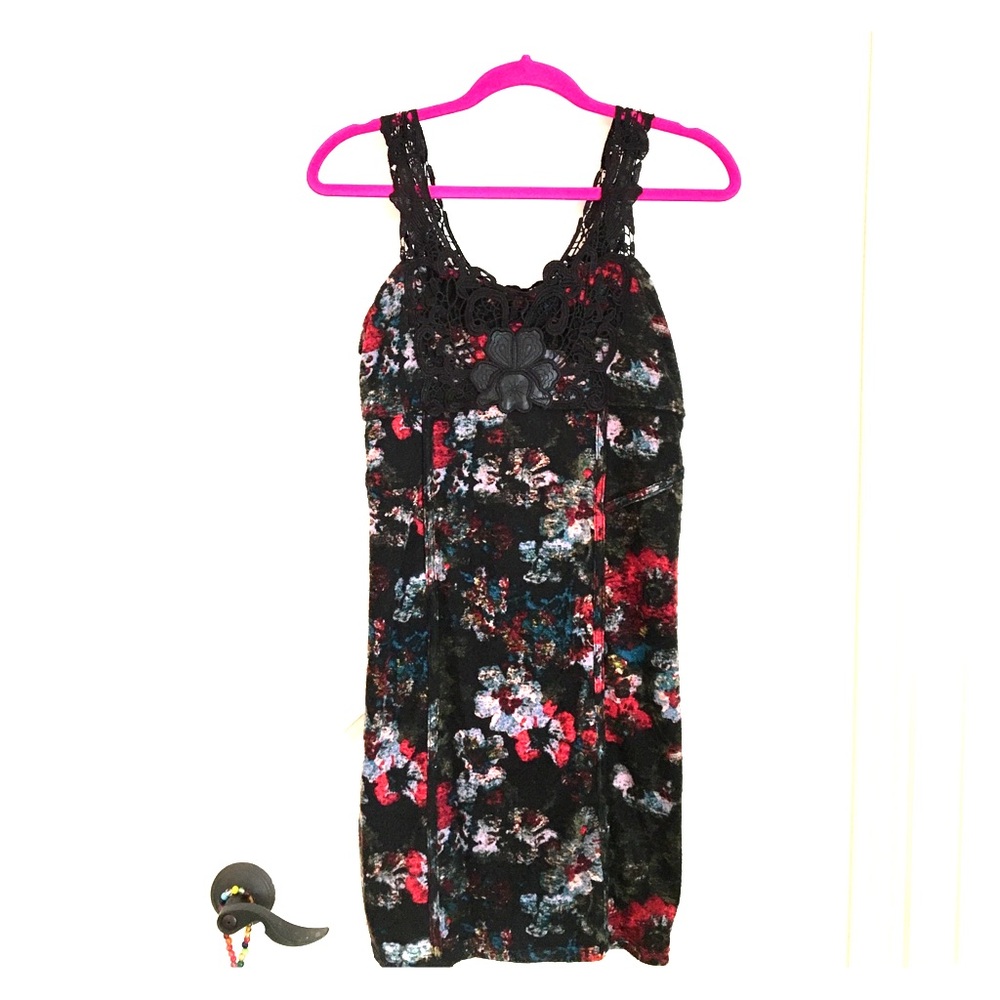 Unique, Dark Floral, Free People dress
