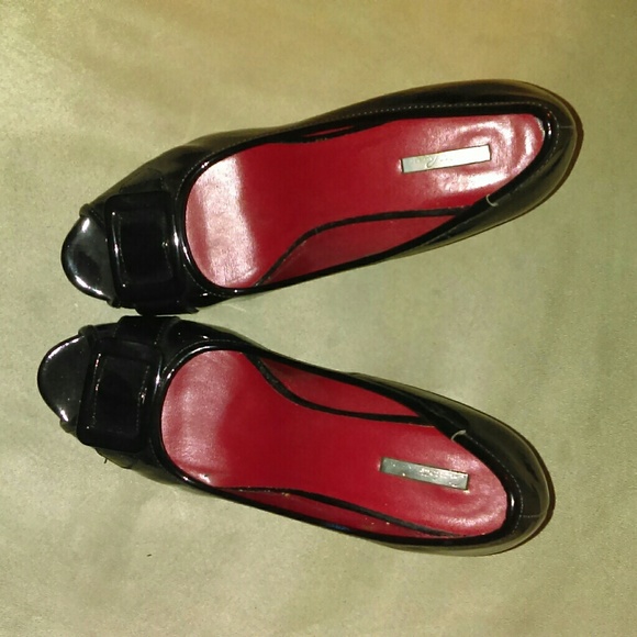 Black open toe heels - Picture 2 of 2