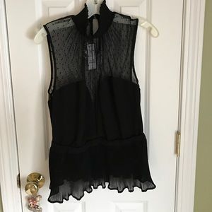 Bebe high neck sheer blouse. Never worn.