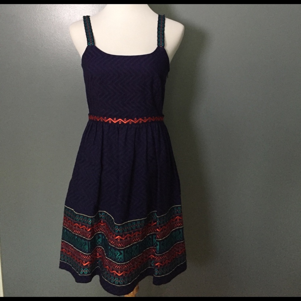 Anna Sui/Anthro cotton sundress