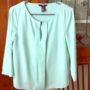 H&M Mint Green Blouse