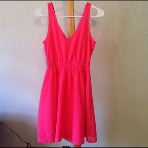 H & M bright chiffon dress size 4