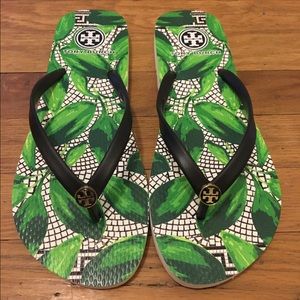 Tory Burch Flip Flop 8 Black NWT