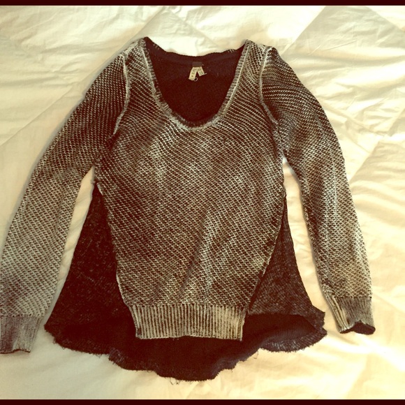 We the Free Black and Grey Sweater - Picture 2 of 4