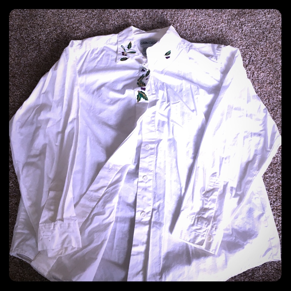Hidden Button Down Shirt - image 1