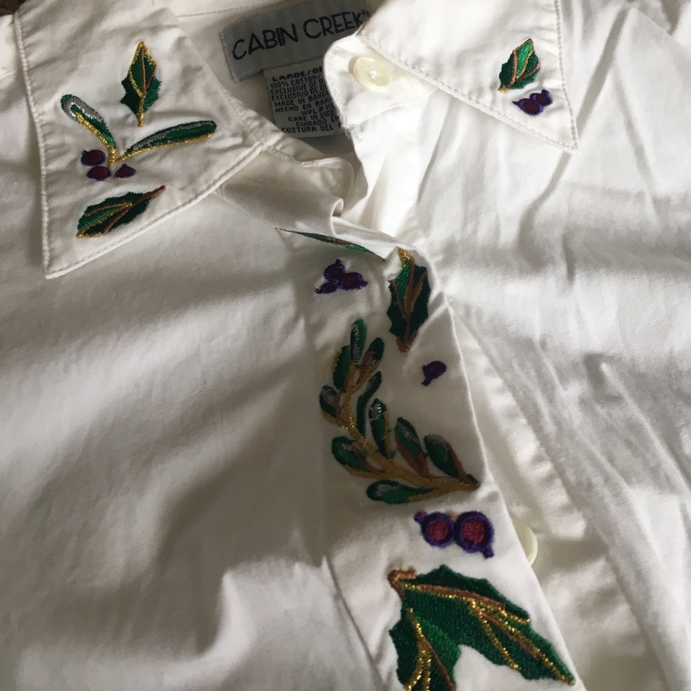 Hidden Button Down Shirt - image 2