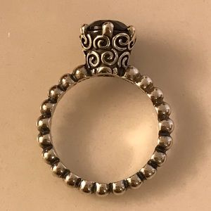 Pandora Secret Winds Black Spinal Ring