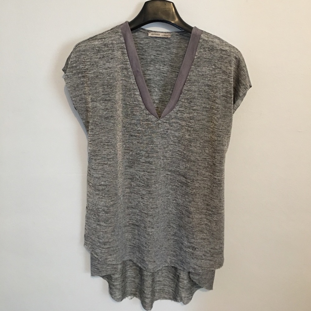 Zara Cap Sleeve Hi Lo top