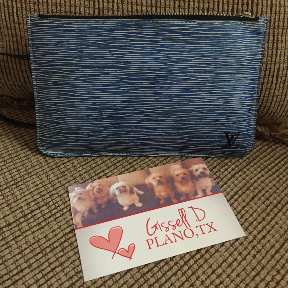 Louis Vuitton Limited Edition Denim Epi Pochette