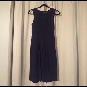 Classic midnight blue dress with pockets