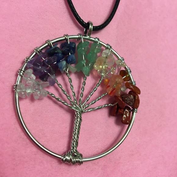 Chakra Tree of Life Necklace - Picture 2 of 4