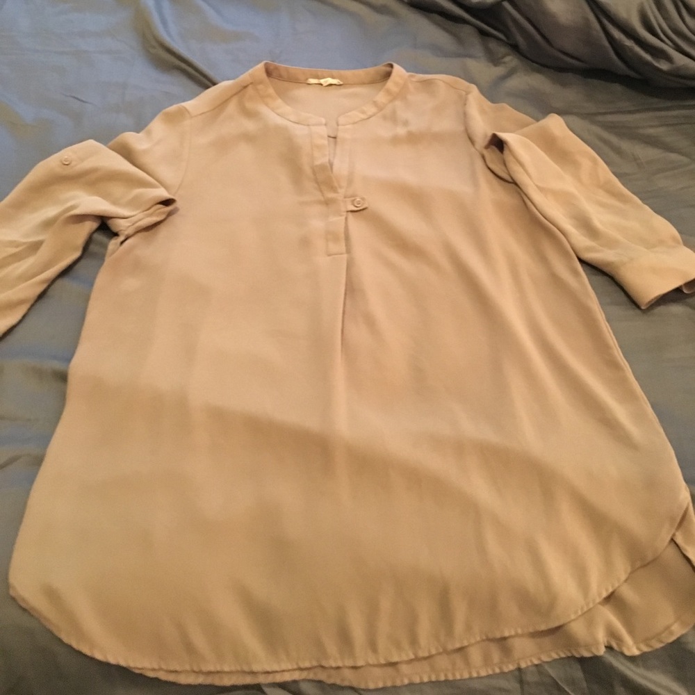 Cocoa nude blouse