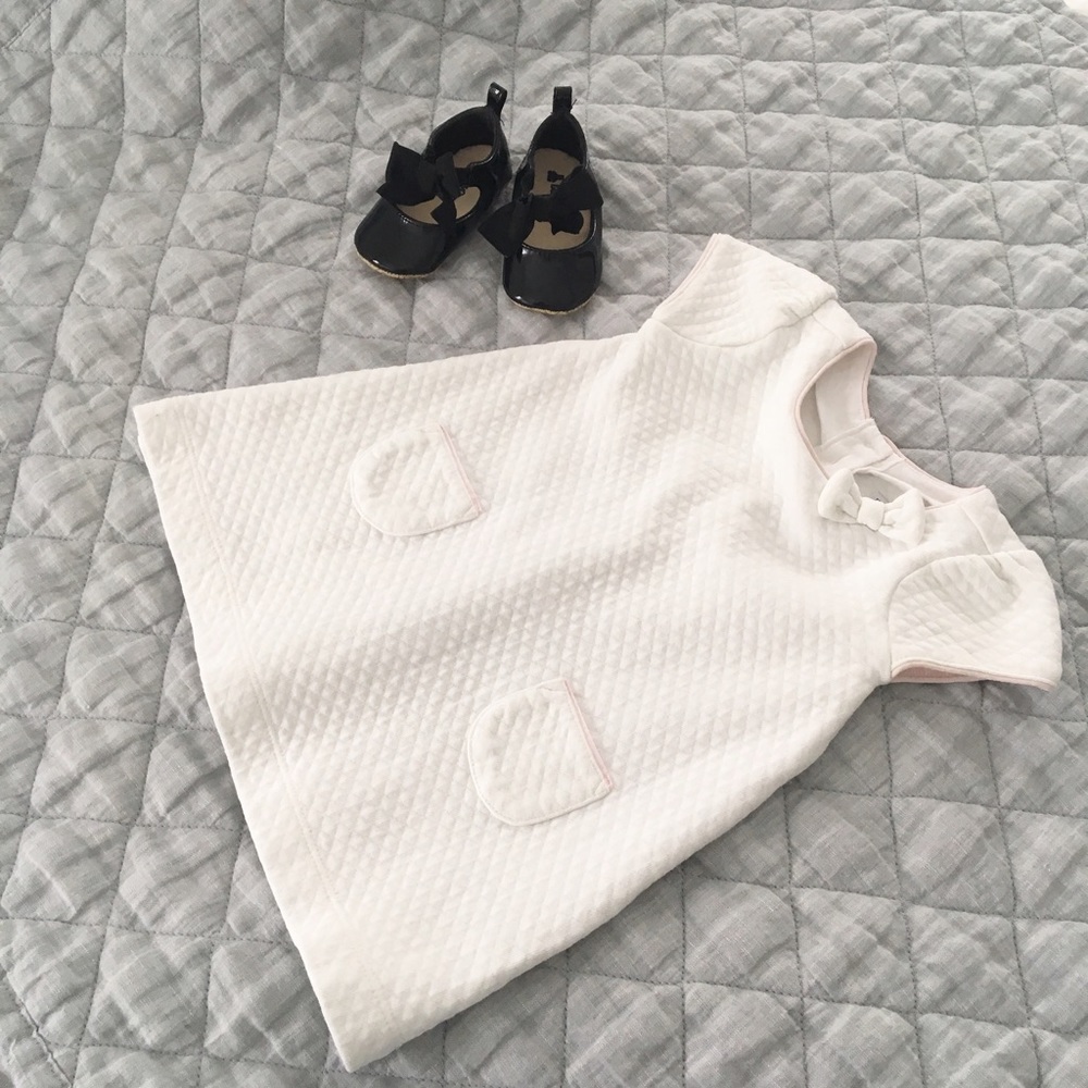 Janie and Jack white with pale pink dress