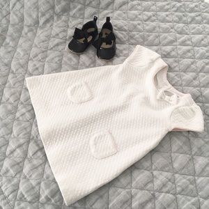 Janie and Jack white with pale pink dress