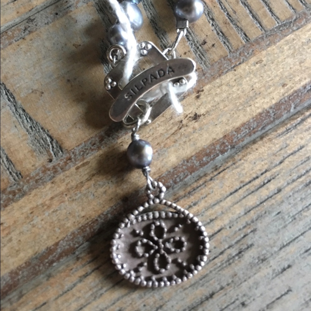 Retired Silpada Hematite Necklace