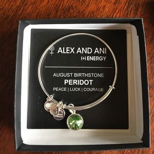 Alex and Ani Peridot birthstone bracelet!
