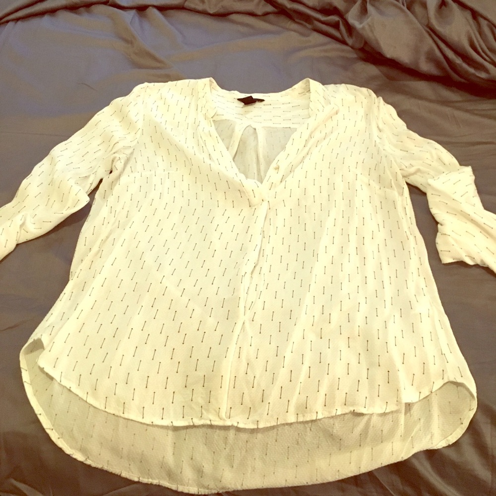 Long sleeve woven top