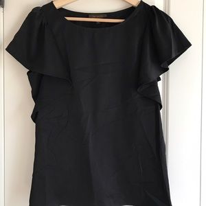 ❗️SALE❗️Limited Short Sleeve Blouse- Black Sz S