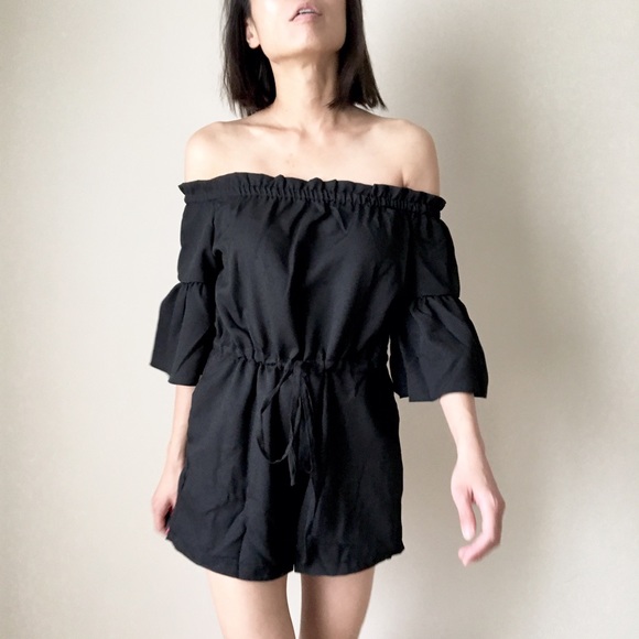 1DAY SALE top quality off shoulder romper - Picture 4 of 5