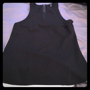 Black and white sleeveless tank