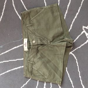 Hollister army green shorts