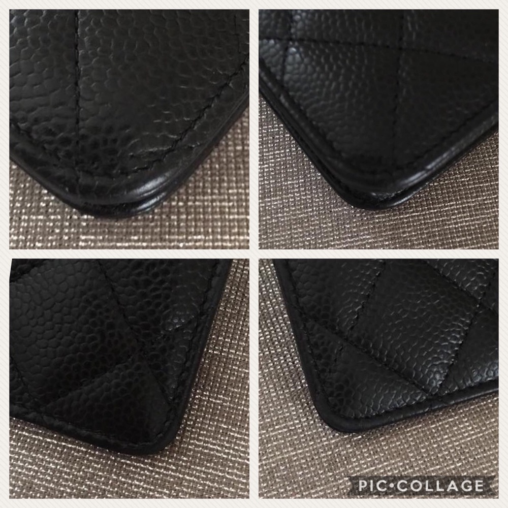 AUTHENTI CHANEL CAVIAR QUILTED WALLET ON CHAIN WOC - Picture 8 of 8