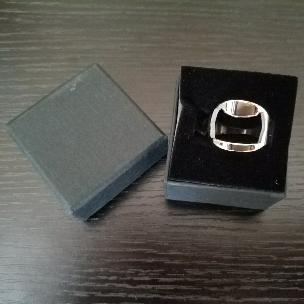Stainless Steel Bottle Opener Ring - Picture 3 of 3