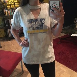 Hand Distressed Cutout Beastie Boys T-Shirt