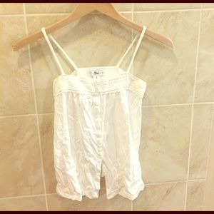 White Gap Tank Top