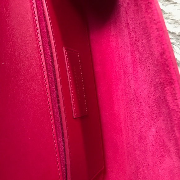 Saint Laurent YSL Lutetia Fuschia Clutch - Picture 4 of 8
