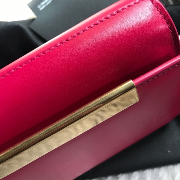 Saint Laurent YSL Lutetia Fuschia Clutch - Picture 7 of 8