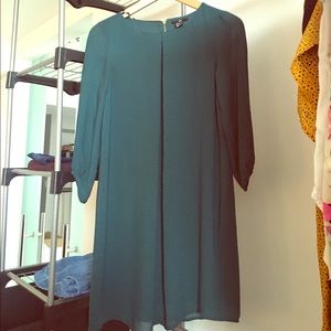 Emerald shift dress