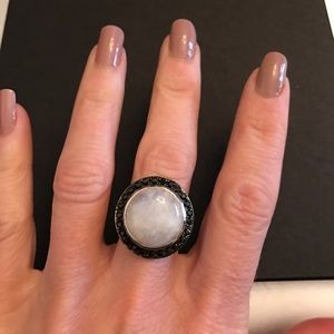 Moonstone ring Sterling Silver