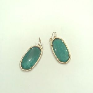 Green Danielle Kendra Scott Earrings