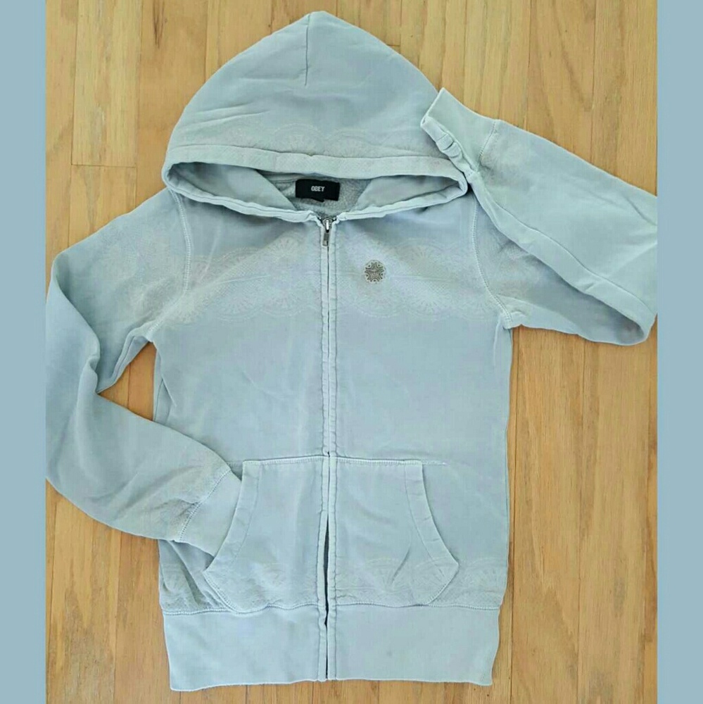 Obey medium zip up hoodie