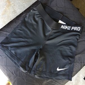 Black Nike compression shorts